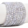 4057 Agat okrągły kamień naturalny 3,5mm pasmo 38cm